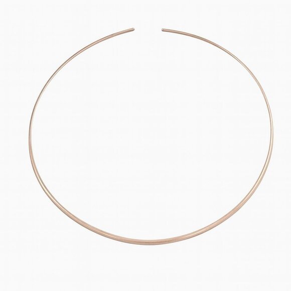 Vintage Chile 950 Sterling Silver Torque Collar Necklace – Minimalist Choker - Picture 2 of 4